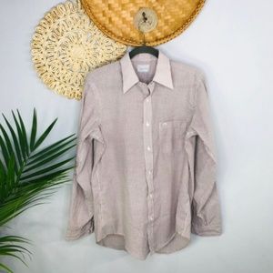 Oscar De La Renta | Striped Button Front Shirt